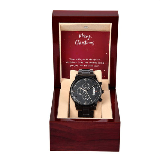 To Man | Time With You | Black Chronograph Watch MC14 - You Make It Special