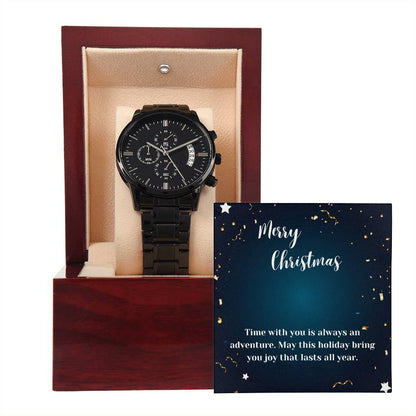 To Man | Time With You | Black Chronograph Watch MC22 - You Make It Special