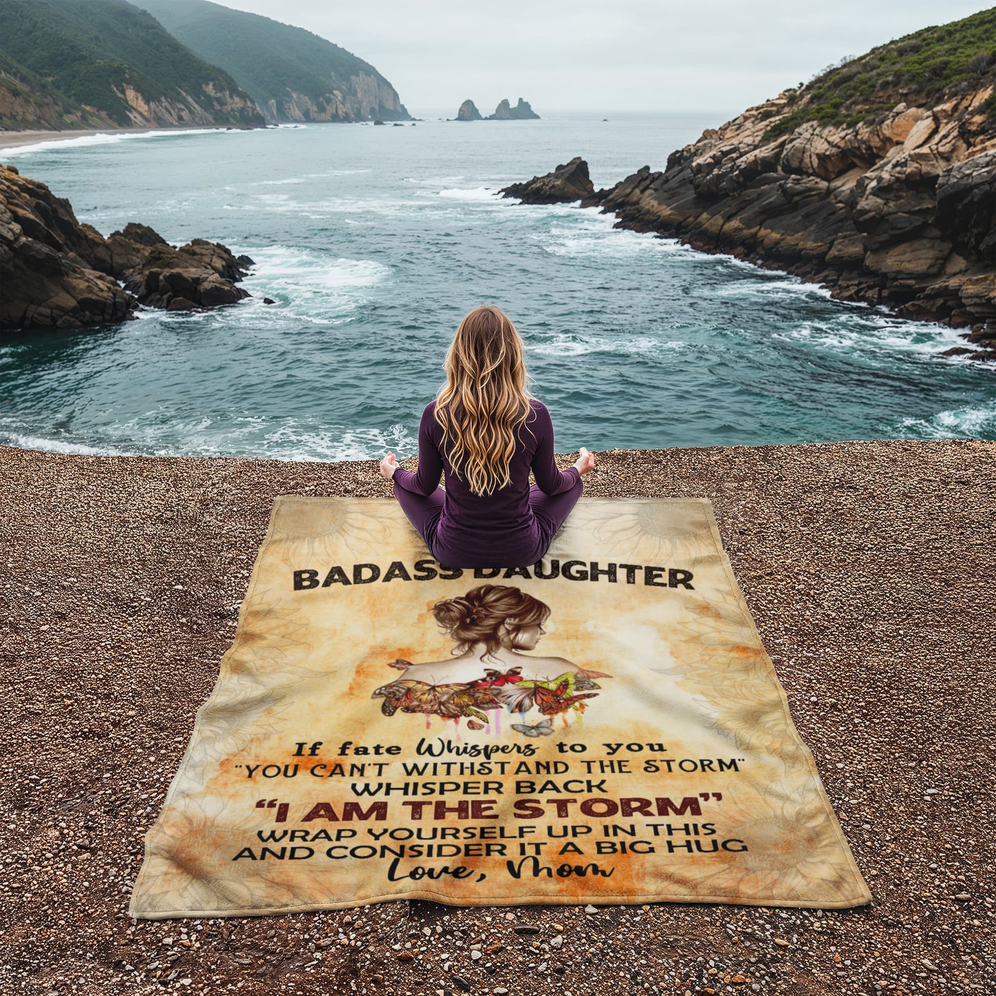 To My Badass Daughter From Mom | If fate Whispers | Coral Fleece Blanket - You Make It Special