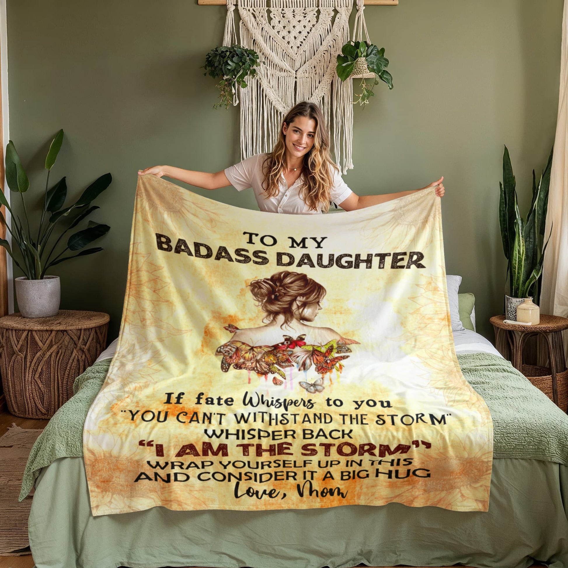 To My Badass Daughter From Mom | If fate Whispers | Coral Fleece Blanket - You Make It Special