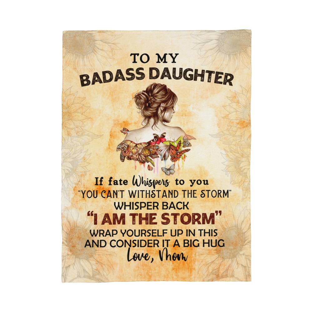 To My Badass Daughter From Mom | If fate Whispers | Coral Fleece Blanket - You Make It Special