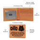 TO MY DAD - SOMETIMES leather wallet (LW-D-TMDSmtms-S2405) - You Make It Special