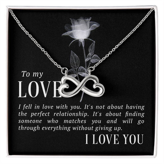 To My Love | I fell in love | Endless Love necklace - You Make It Special