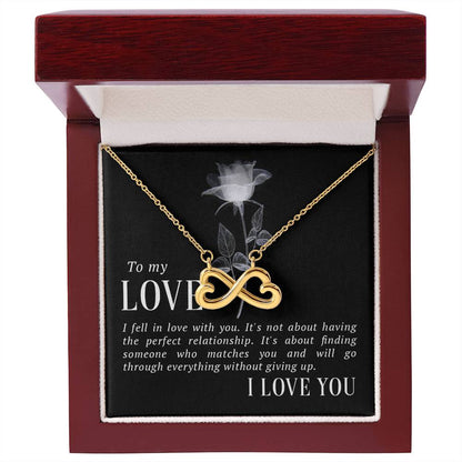To My Love | I fell in love | Endless Love necklace - You Make It Special