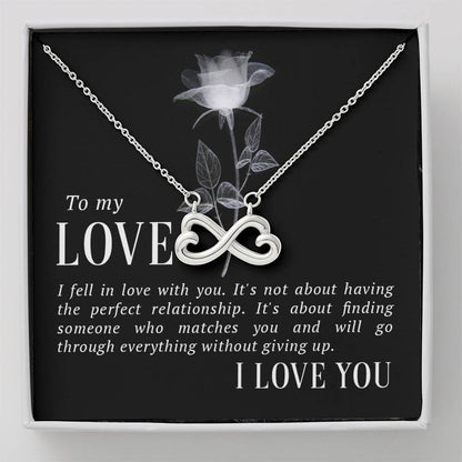 To My Love | I fell in love | Endless Love necklace - You Make It Special