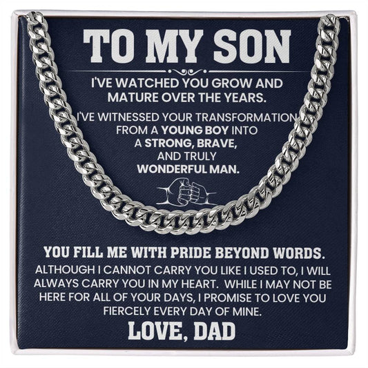 To Son From Dad | I'VE WATCHED | Cuban Link Chain - You Make It Special