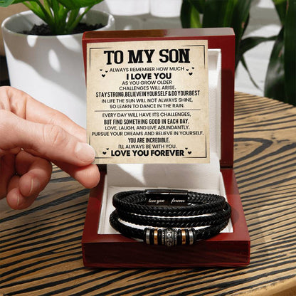 To Son | Stay Strong | Love You Forever Bracelet - You Make It Special