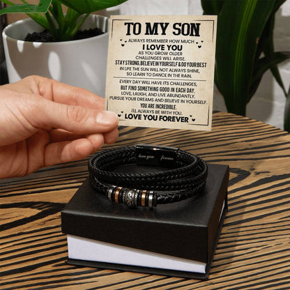 To Son | Stay Strong | Love You Forever Bracelet - You Make It Special