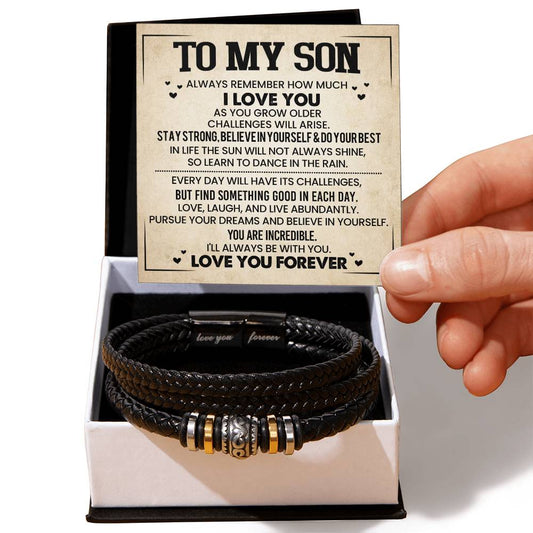 To Son | Stay Strong | Love You Forever Bracelet - You Make It Special