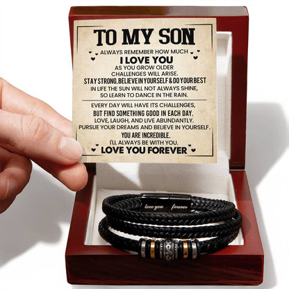 To Son | Stay Strong | Love You Forever Bracelet - You Make It Special