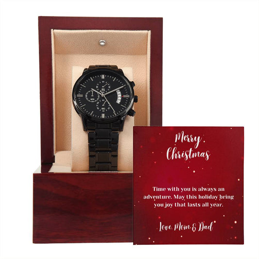 To Son | Time With You | Black Chronograph Watch MC13 - You Make It Special