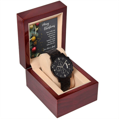 To Son | Time With You | Black Chronograph Watch MC8 - You Make It Special