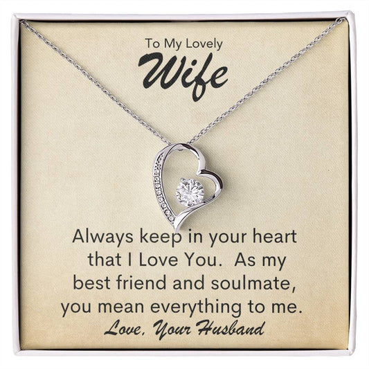 To Wife From Husband | Keep In Heart | Forever Love Necklace - You Make It Special