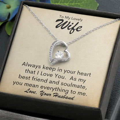 To Wife From Husband | Keep In Heart | Forever Love Necklace - You Make It Special
