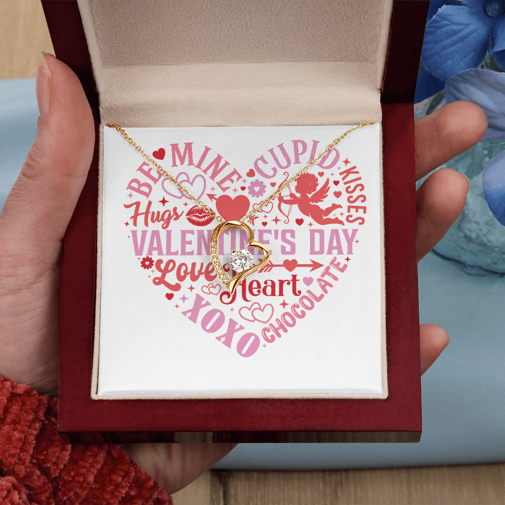 Valentine Words In Heart | Forever Love Necklace - You Make It Special