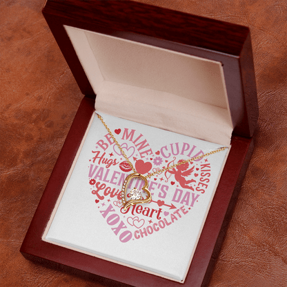 Valentine Words In Heart | Forever Love Necklace - You Make It Special
