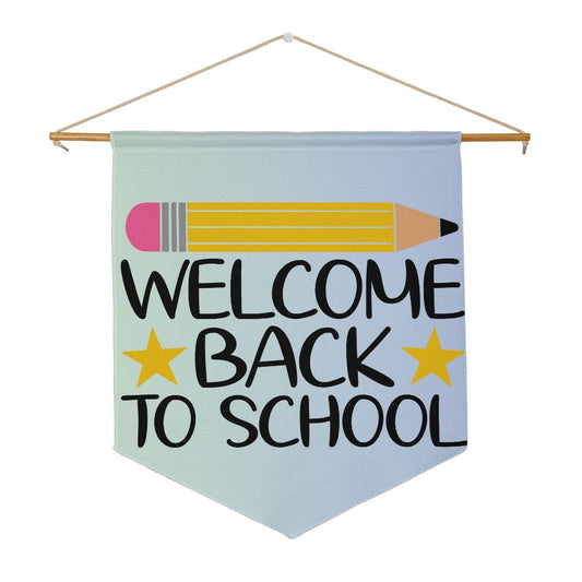 Welcome Back to School pennant sign (PEN - WlcmBkSch - Bu - S2407) - You Make It Special