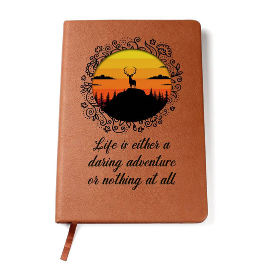 Adventure leather journal | Life is either (LJ-ADV-LIFE-S2309) - You Make It Special