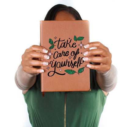 Care leather journal | Take care of yourself (LJ-CAR-TAK-S2309) - You Make It Special