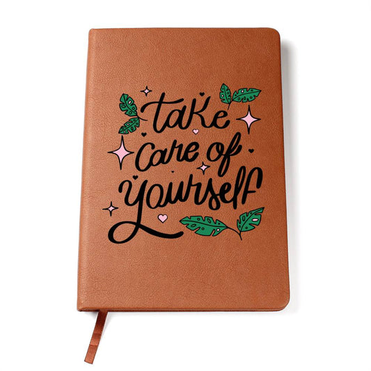 Care leather journal | Take care of yourself (LJ-CAR-TAK-S2309) - You Make It Special