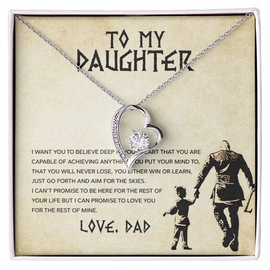 Daughter From Dad | Aim For the Skies | Forever Love Necklace-Luxury Box - You Make It Special