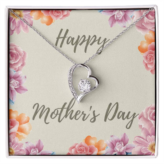 Happy Mother's Day necklace - MultiFloral | Forever Love Necklace (FLN-M-HMDMltFloral-S2304) - You Make It Special