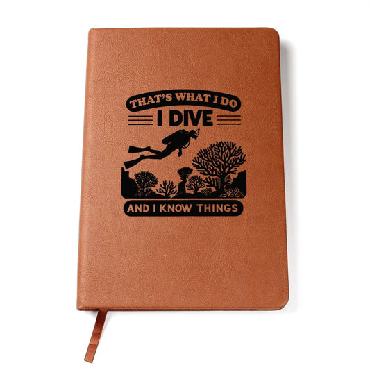 I Dive Leather Scuba Dive Log Book Journal Diary Notebook (LJ-Dive-Bk-S2402) - You Make It Special