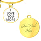 I LOVE YOU MORE Circle Bangle Bracelet-Gold (CBB-ILvYouMoreGld-S2312) - You Make It Special