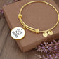 I LOVE YOU MORE Circle Bangle Bracelet-Gold (CBB-ILvYouMoreGld-S2312) - You Make It Special