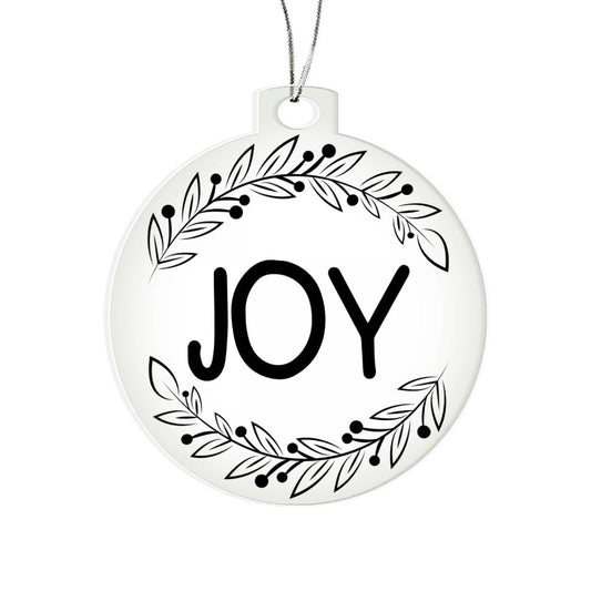 Joy with Leaves Ornament (CAO-JoyWLeaves-S2311) - You Make It Special