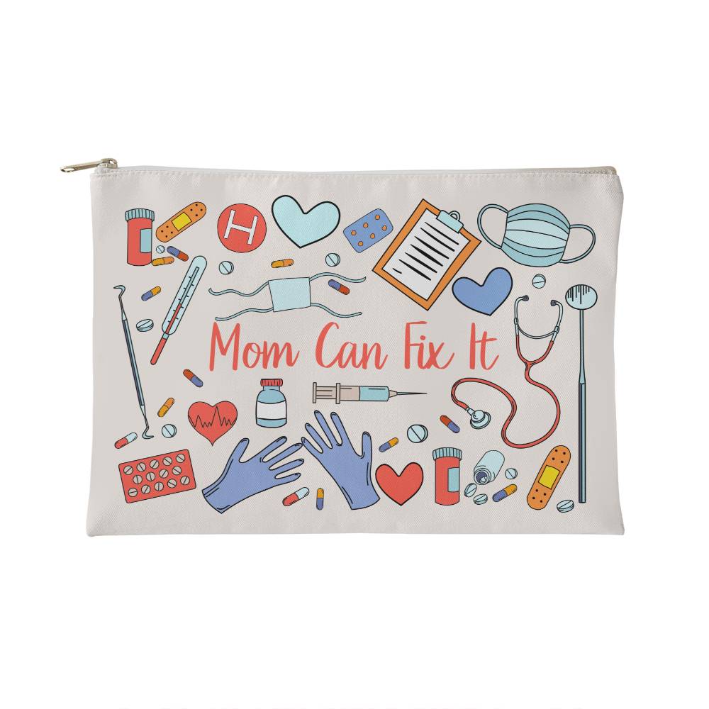 Mom Can Fix It Small Zippered Pouch (ZPS-MmCnFxIt-S2403) - You Make It Special