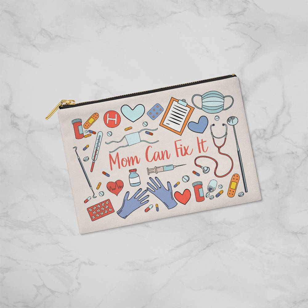 Mom Can Fix It Small Zippered Pouch (ZPS-MmCnFxIt-S2403) - You Make It Special