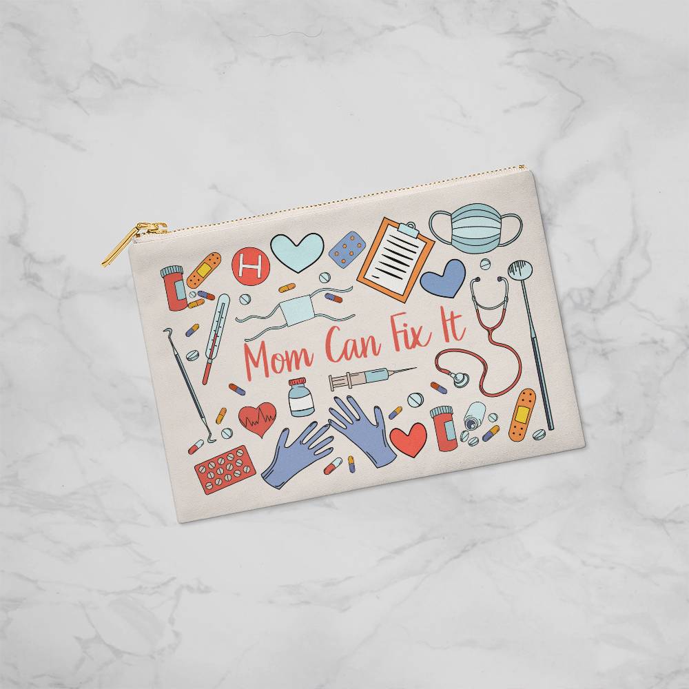 Mom Can Fix It Small Zippered Pouch (ZPS-MmCnFxIt-S2403) - You Make It Special