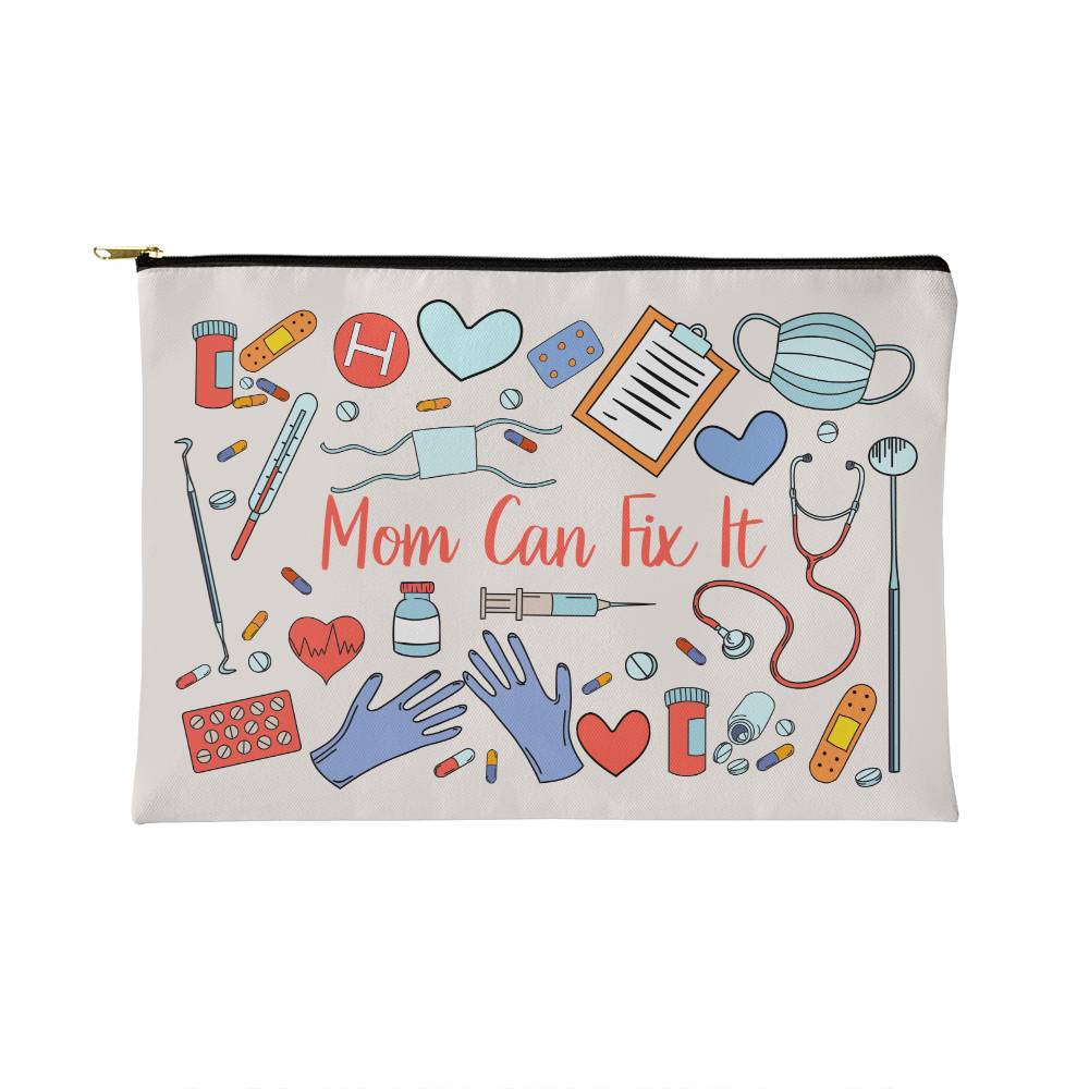 Mom Can Fix It Small Zippered Pouch (ZPS-MmCnFxIt-S2403) - You Make It Special