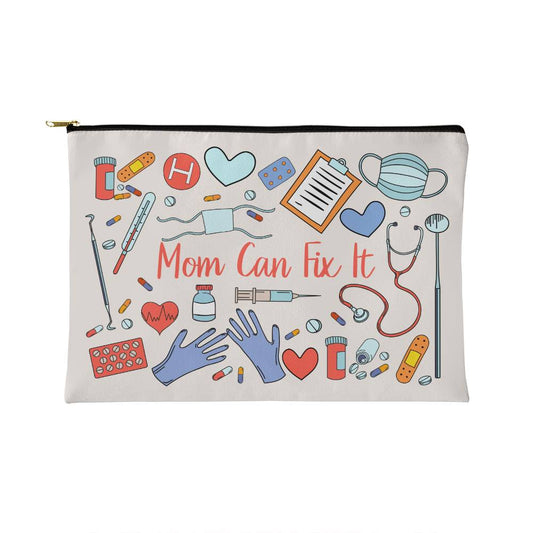 Mom Can Fix It Small Zippered Pouch (ZPS-MmCnFxIt-S2403) - You Make It Special