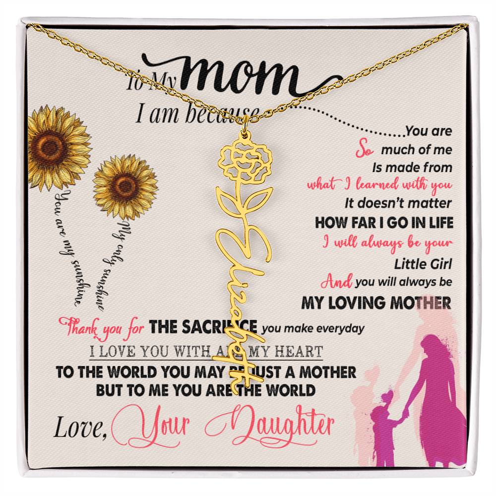 Mom Love Daughter | You are my sunshine (FWRN-M-D-SUNSHINE-CR-S2311) - You Make It Special