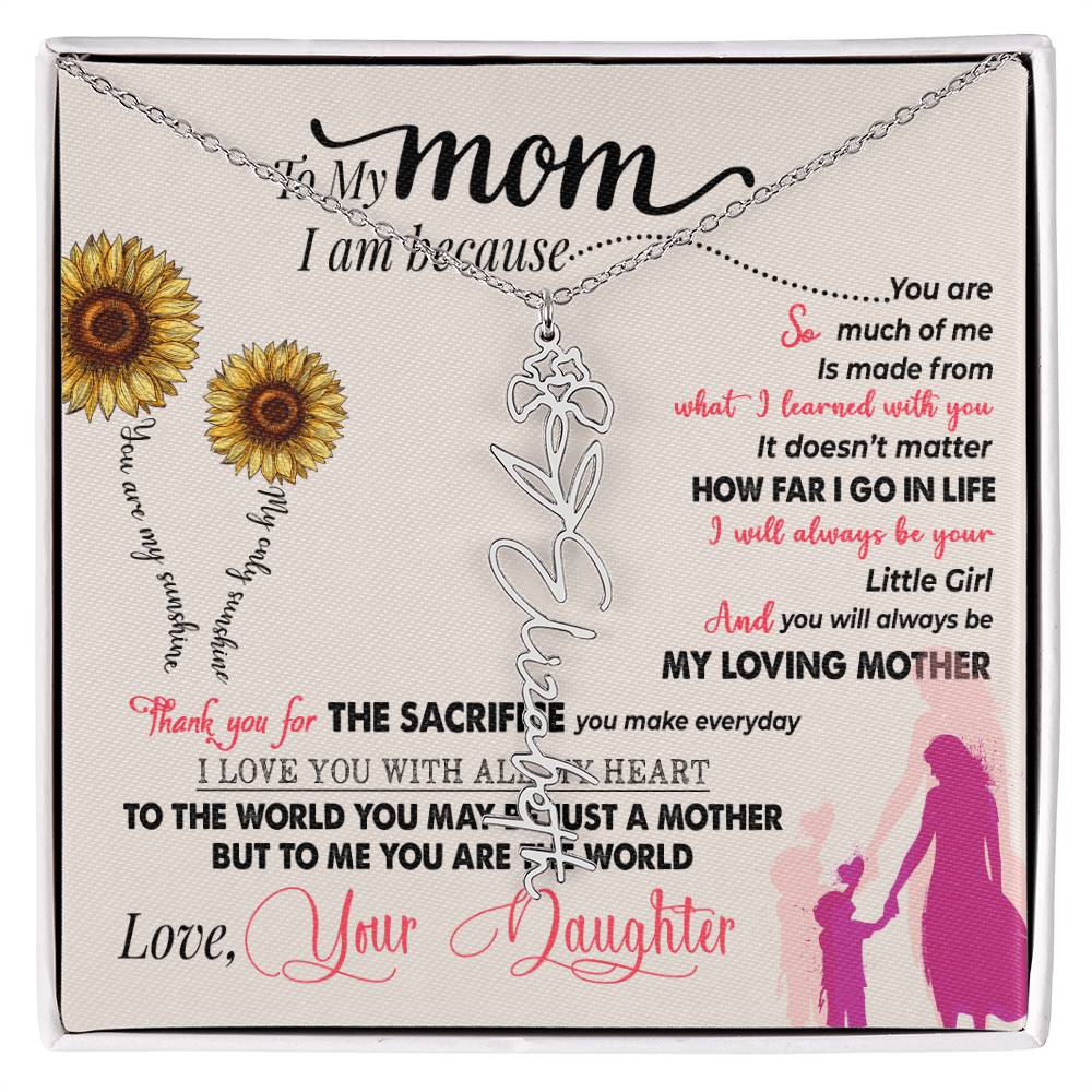 Mom Love Daughter | You are my sunshine (FWRN-M-D-SUNSHINE-CR-S2311) - You Make It Special