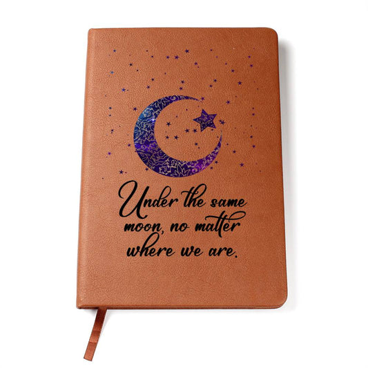 Moon-Star leather journal | Under the same moon - You Make It Special