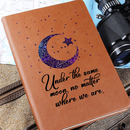 Moon-Star leather journal | Under the same moon - You Make It Special