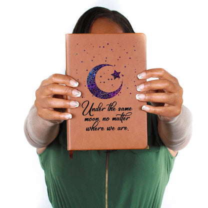 Moon-Star leather journal | Under the same moon - You Make It Special