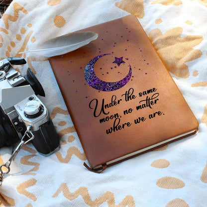 Moon-Star leather journal | Under the same moon - You Make It Special