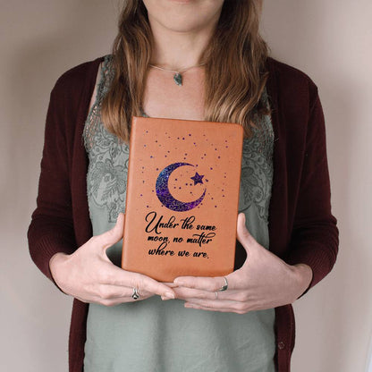Moon-Star leather journal | Under the same moon - You Make It Special
