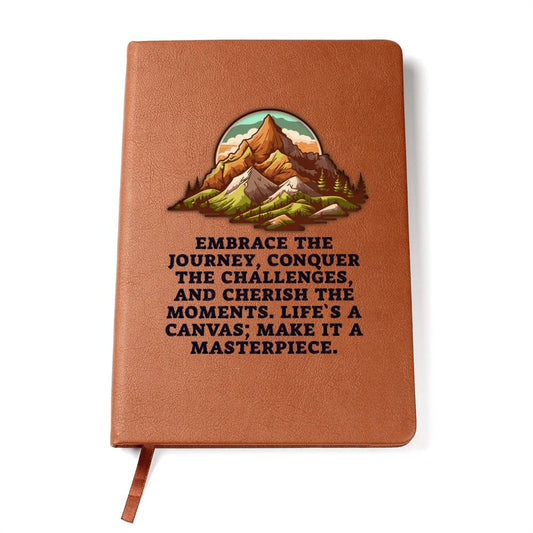 Mountain leather journal | Embrace the journey - You Make It Special