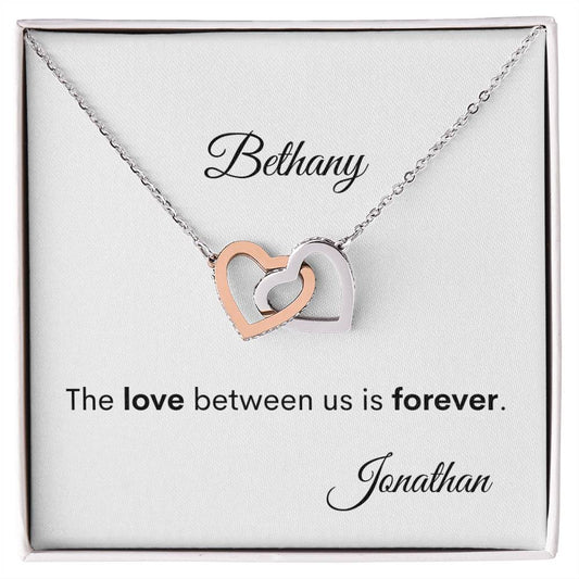 Personalize Recipient and Giver Names | Love Between Us (IHN-Per-Per-W-S2311) - You Make It Special