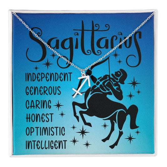 Sagittarius necklace | Zodiac symbol necklace (ZN-SGTTRS-S2403) - You Make It Special