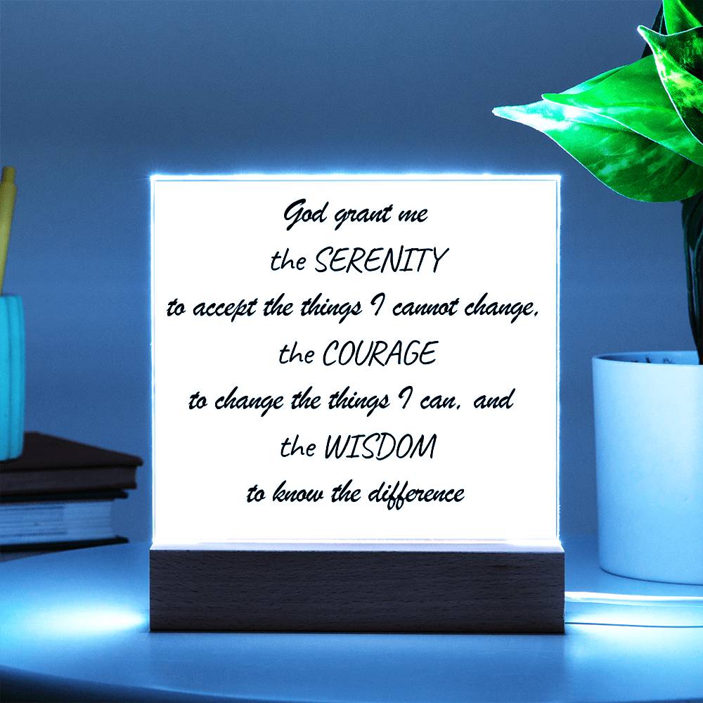 Serenity Prayer Acrylic Square (SA-SrntyPryr-S2312) - You Make It Special