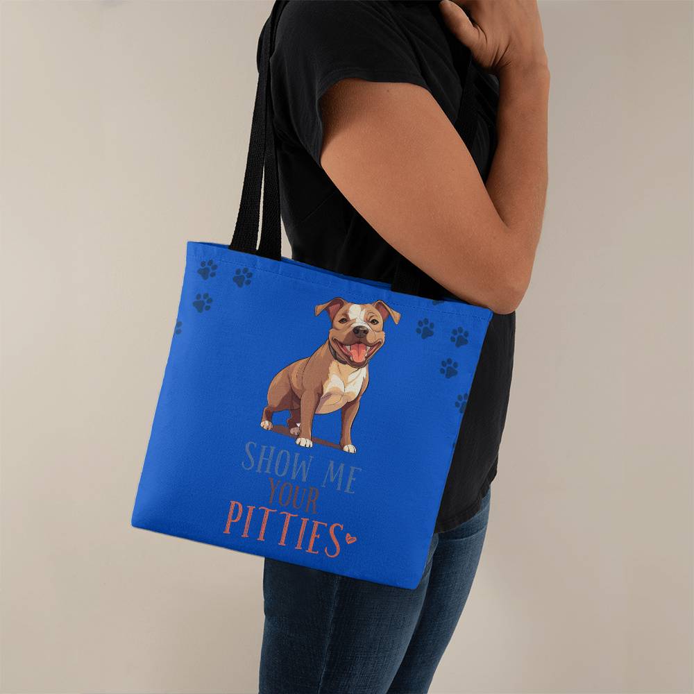 Show Me Your Pitties (Pit Bull) Tote Bag Grocery Shopping Reusable Bag Tote (TB-ShwMeYrPtts-S2403) - You Make It Special