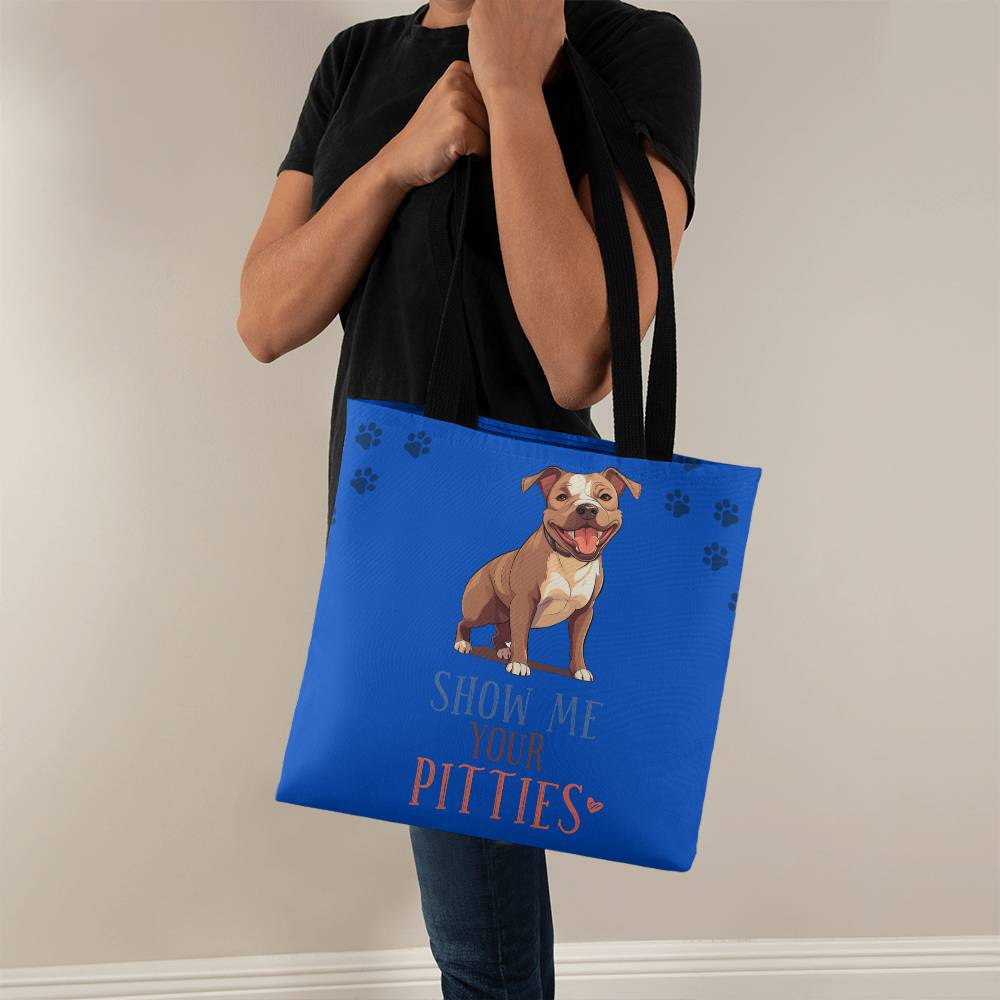 Show Me Your Pitties (Pit Bull) Tote Bag Grocery Shopping Reusable Bag Tote (TB-ShwMeYrPtts-S2403) - You Make It Special