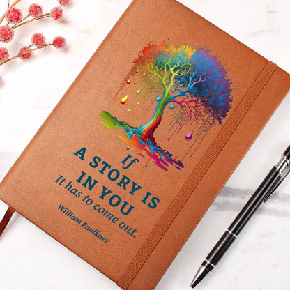 Story leather journal | If a story is in you - You Make It Special