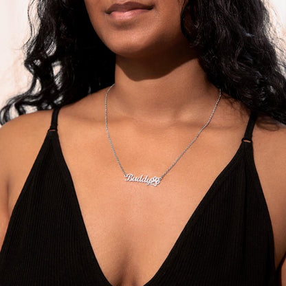 To Best Dog Mom - Personalize Name Necklace | A dog (PPNN-M-ME-BestDogMom-BK-S2309) - You Make It Special